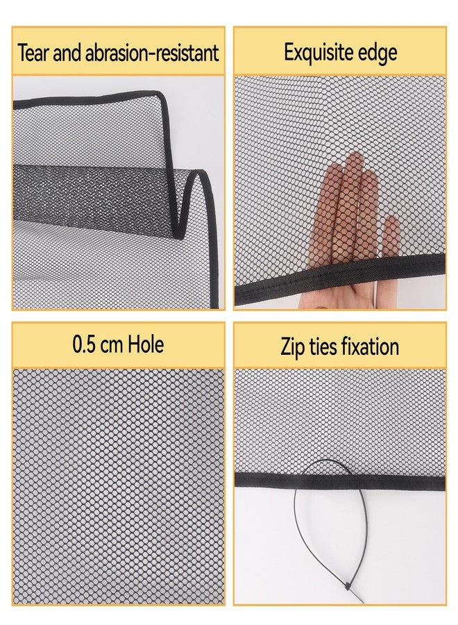 Klmnop Banister Guard for Baby - 15 x 3ft Balcony Safety Net for Kids and Pets, Stairs Rail Mesh with No Drilling Provides a Safe Environment for Your Child Pet(Black) - Image 3